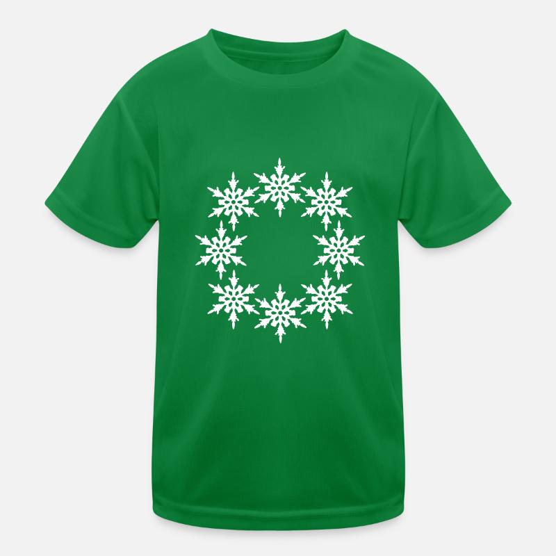 ring circle round pattern design cool winter cold sc Kids Functional T-Shirt