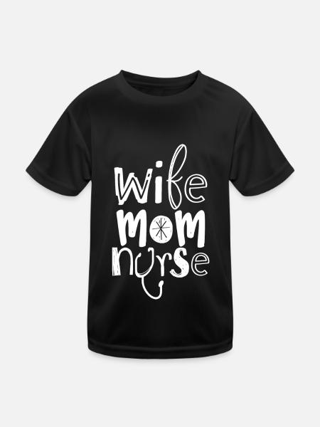 Infirmier - T-shirt sport Enfant - noir - Devant