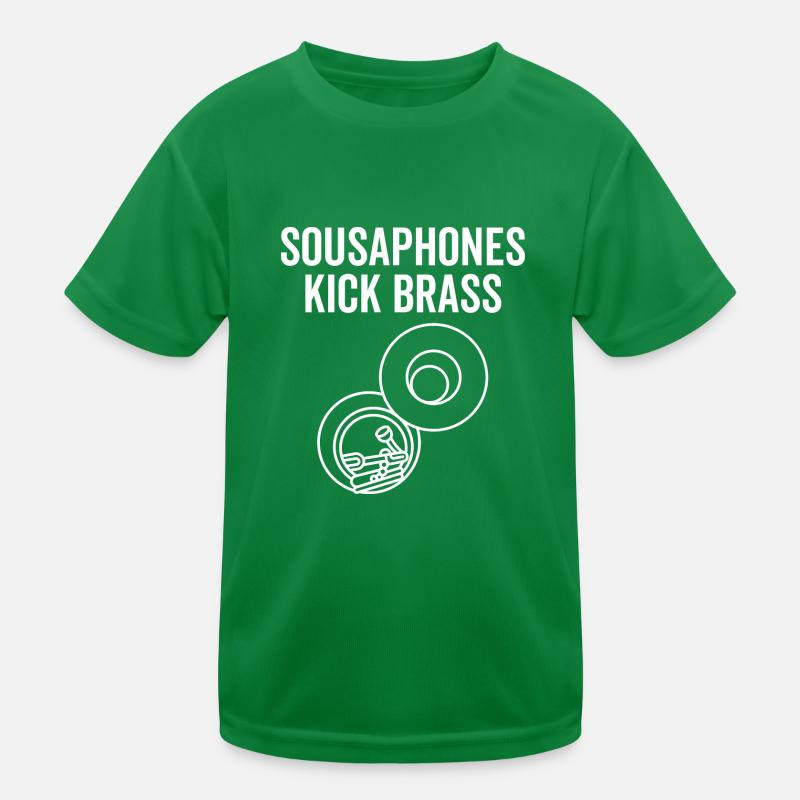 Sousaphones Kick Brass Kids Functional T-Shirt