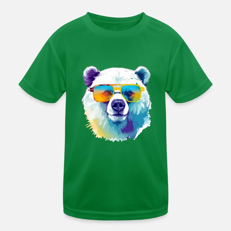 Bruce the polar bear Kids Functional T-Shirt