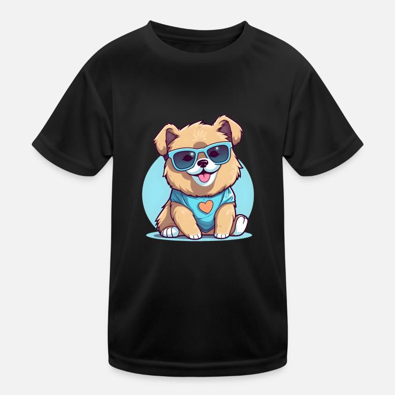 Cooler Welpe Kinder Funktions-T-Shirt