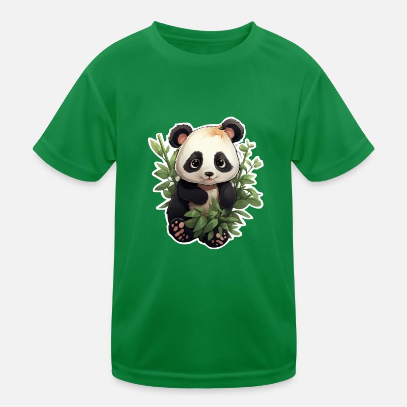 Panda Cute Kids Functional T-Shirt