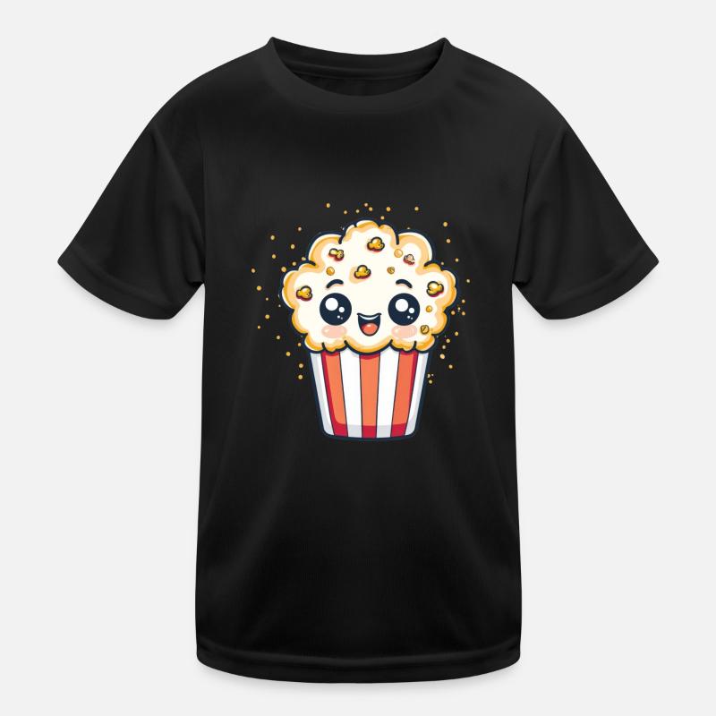 Süßer Popcorn-Charakter Kinder Funktions-T-Shirt
