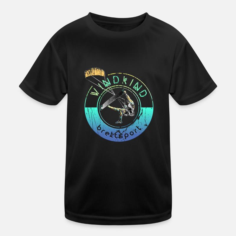 Kitesurfer Windkind 2 0 Kinder Funktions-T-Shirt