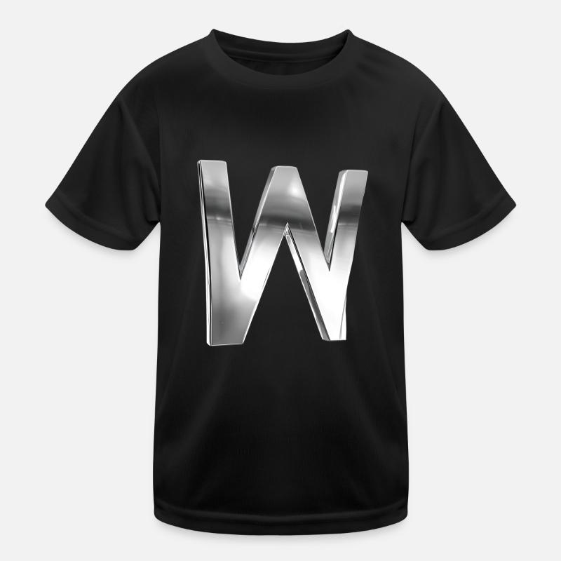 Chrome ,, W " Metallic Kinder Funktions-T-Shirt