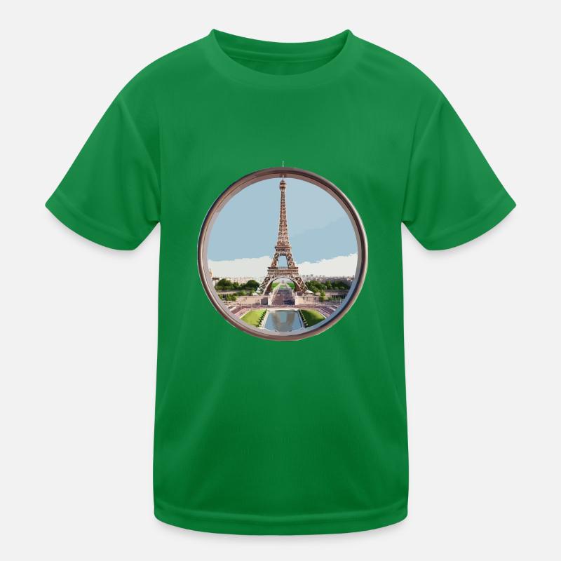 Eiffelturm Kinder Funktions-T-Shirt