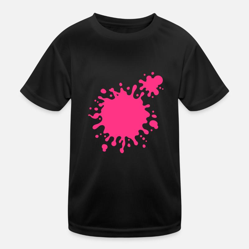 Splatter - Kids Functional T-Shirt - black