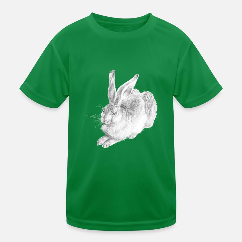 WHITE RABBIT | Snow Hare after Albrecht Dürer Kids Functional T-Shirt