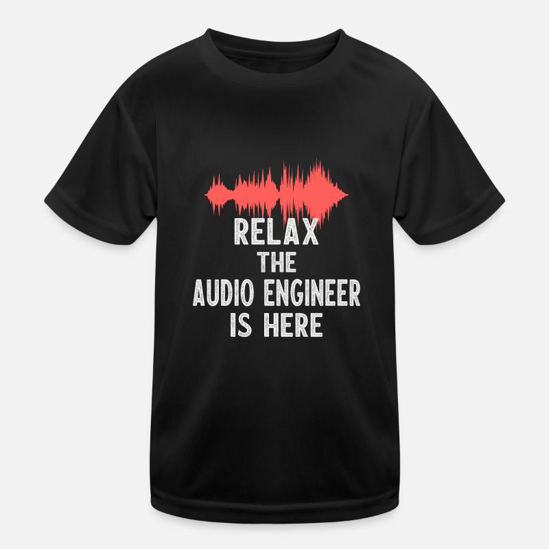 Tonmeister Tontechnik Audio Mixing Mastering Kinder Funktions-T-Shirt