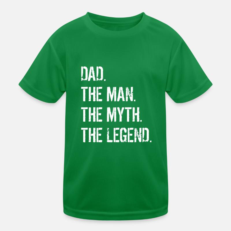 Dad the Legend Geschenk white Kinder Funktions-T-Shirt