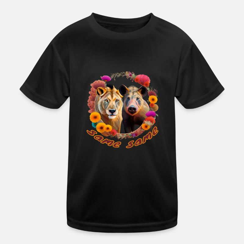 Löwenschwein Kinder Funktions-T-Shirt