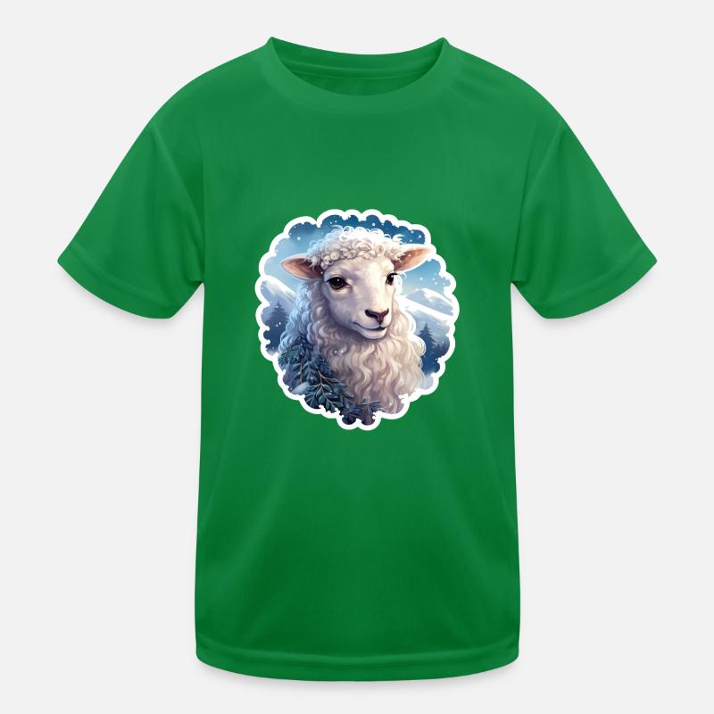 Weihnachtslamm Kinder Funktions-T-Shirt