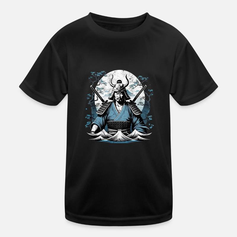 Samurai-Krieger - Japan Kinder Funktions-T-Shirt
