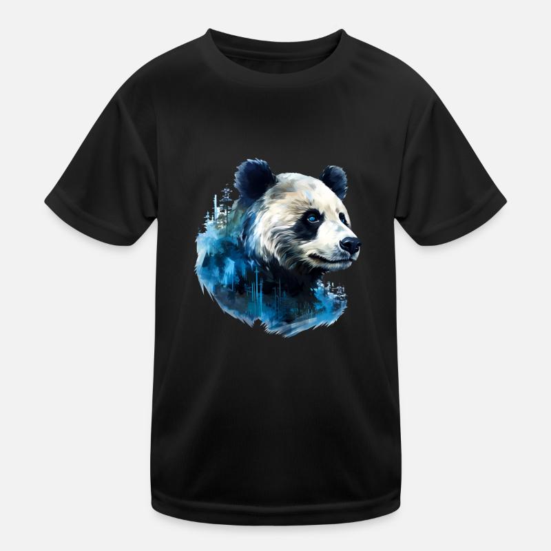 Panda Kinder Funktions-T-Shirt