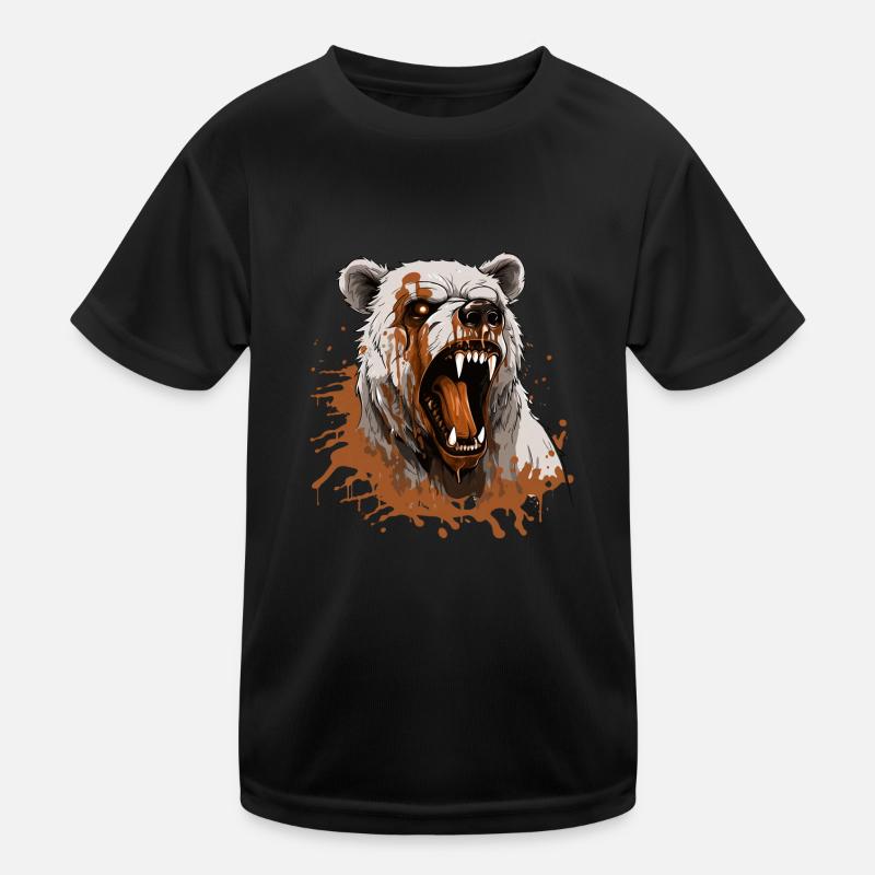 Bär, Tier, Tier, Tier, Tier, Blut, Kunst, Kunst, Kunst, Kinder Funktions-T-Shirt