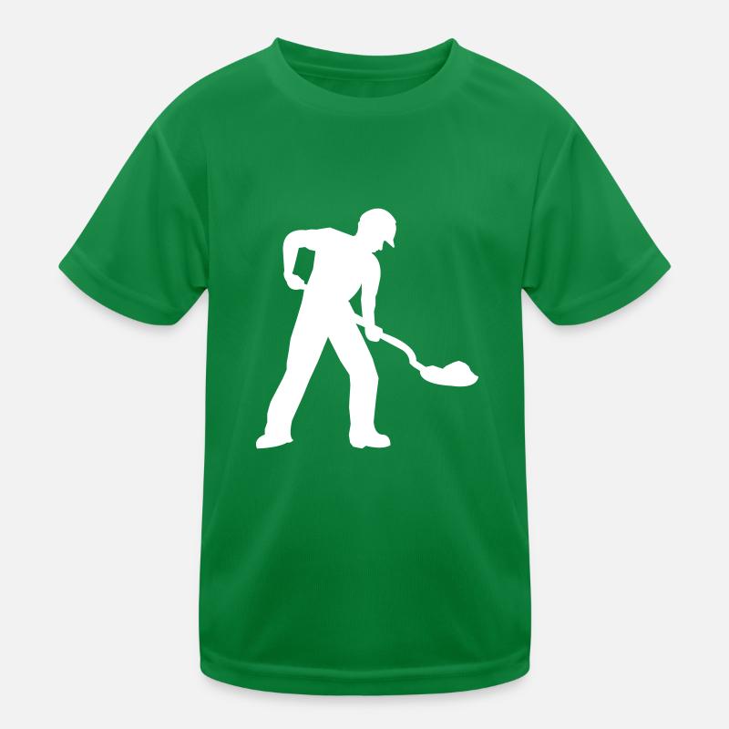 Construction worker construction site Kids Functional T-Shirt