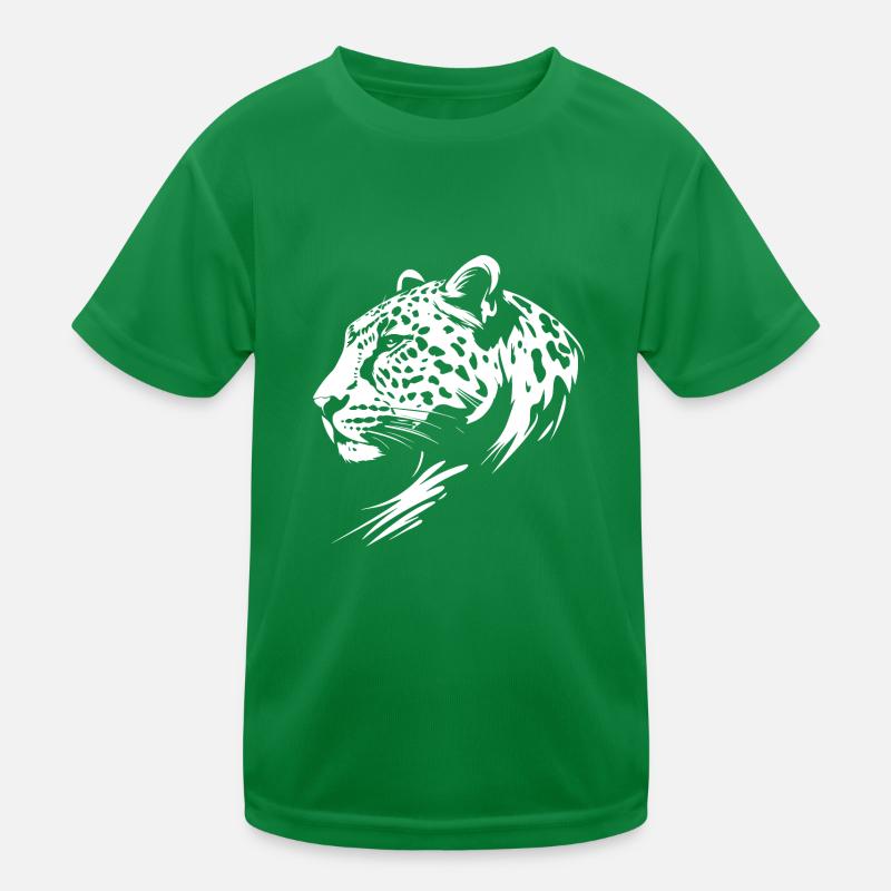 Leopardo Camiseta funcional para niños