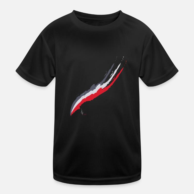 Bleu blanc rouge T-shirt sport Enfant