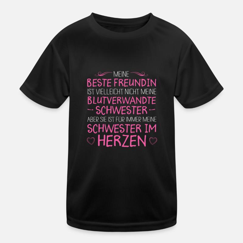 Beste Freundin Kinder Funktions-T-Shirt