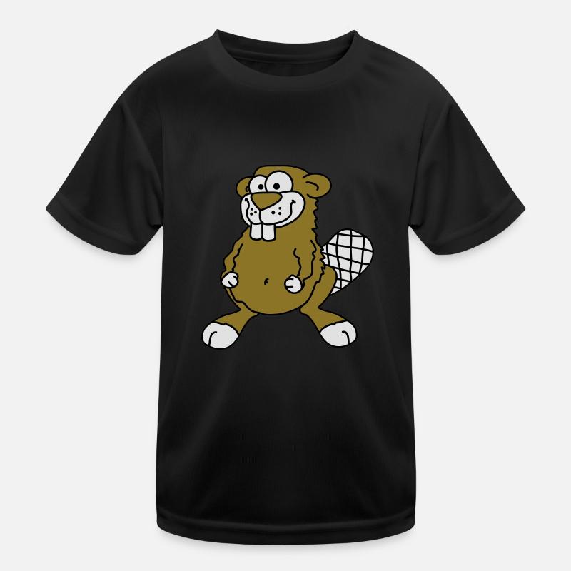 beaver Kinder Funktions-T-Shirt