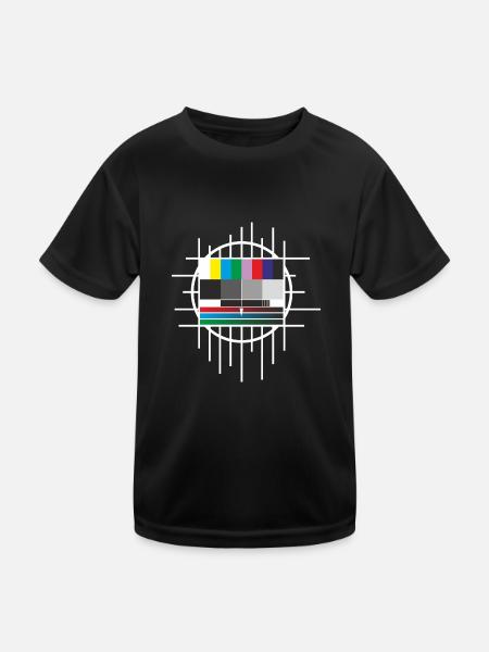 image de test - T-shirt sport Enfant - noir - Devant
