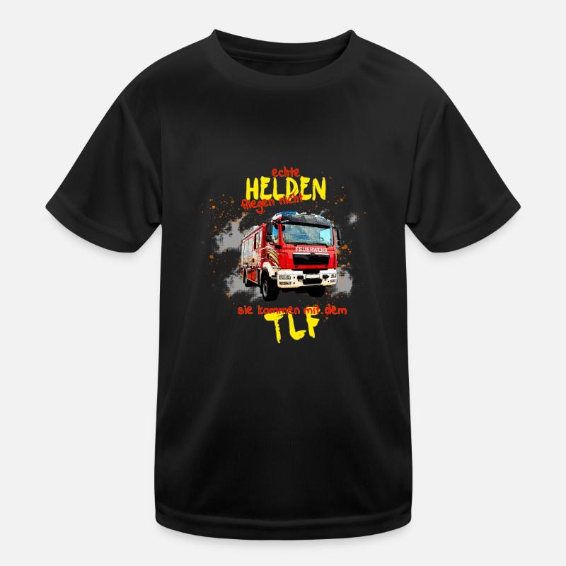 Fire engine Fire engine Fire engine Kids Functional T-Shirt