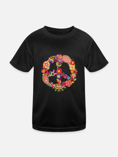 Love-Romance - Kinder Funktions-T-Shirt - Schwarz - Vorne