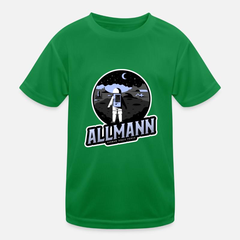 Allmann - german space force Kids Functional T-Shirt