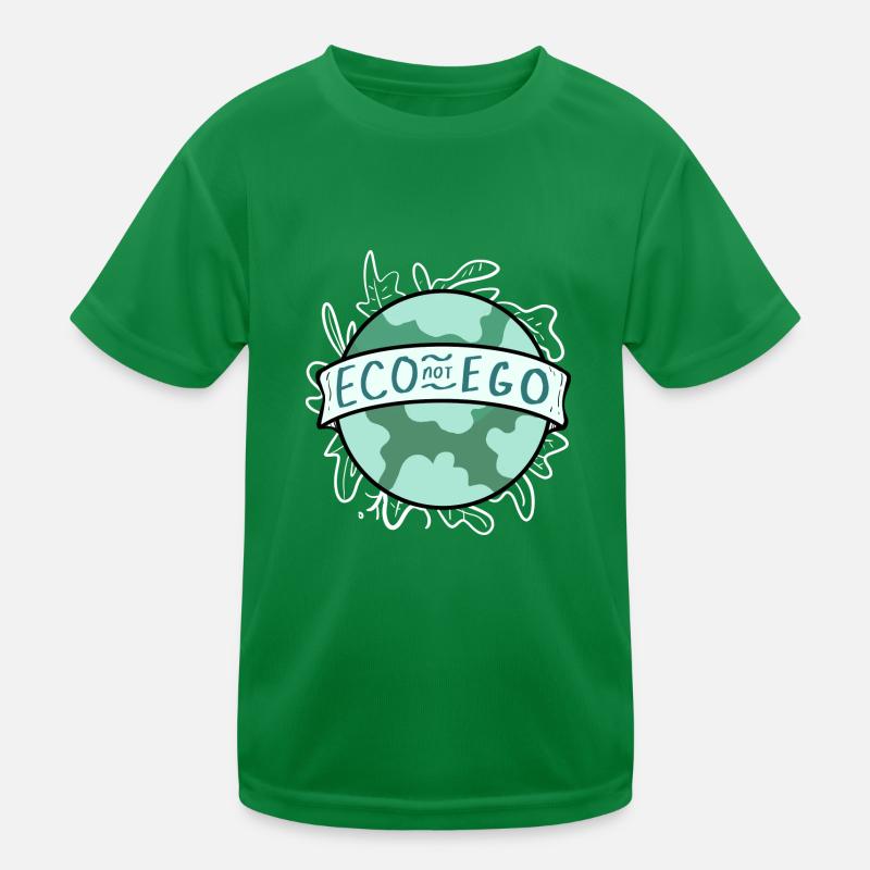 Eco Not Ego Ecofriendly and Activist Gift Kids Functional T-Shirt