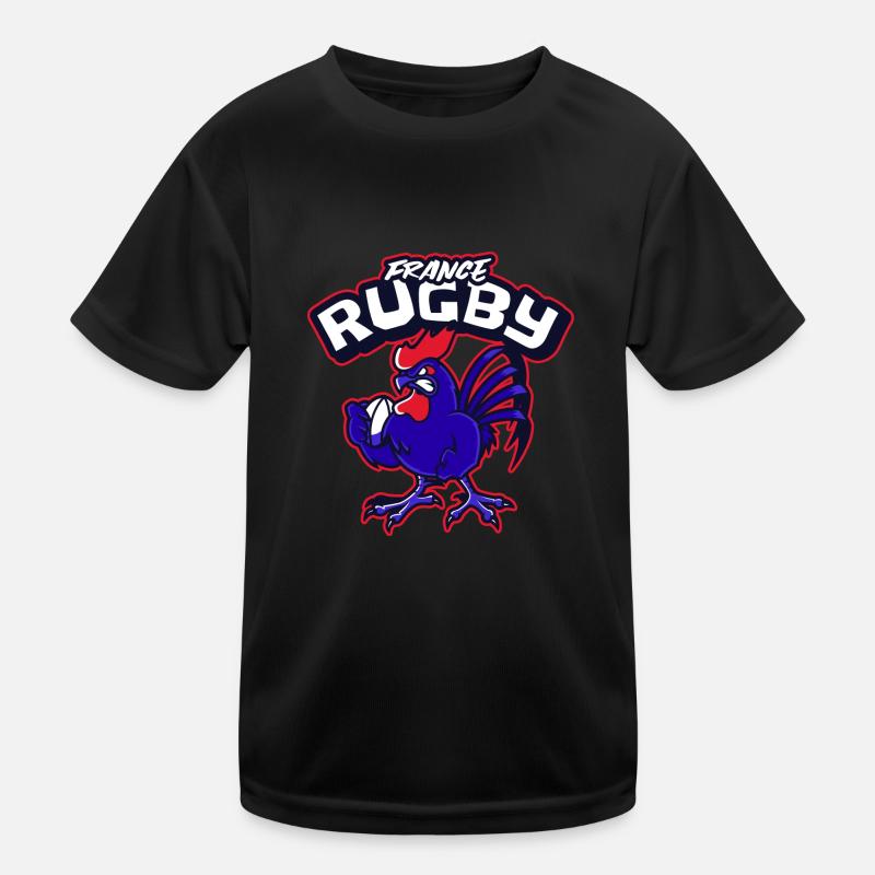 Frankreich Rugby Kinder Funktions-T-Shirt