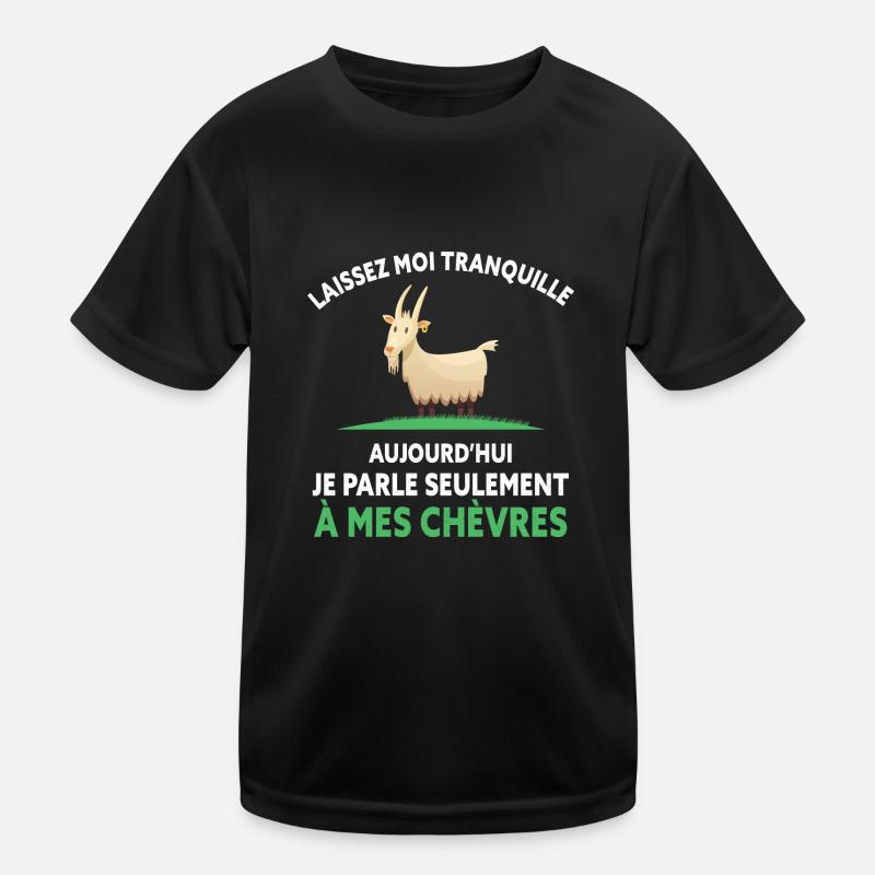 je Parle Seulement a mes chèvres T-shirt sport Enfant