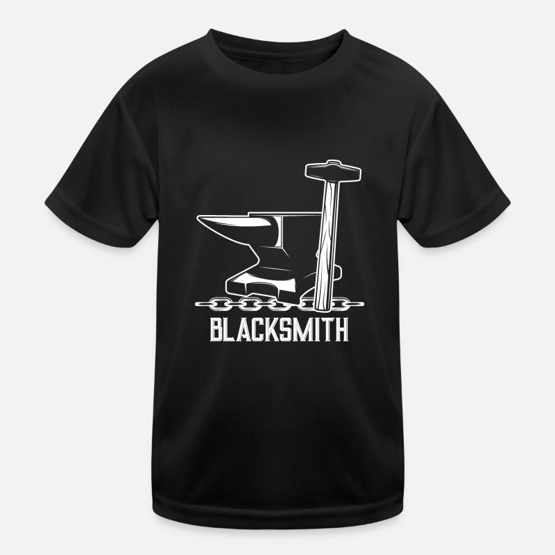 Schmied Hammer Amboss Kinder Funktions-T-Shirt