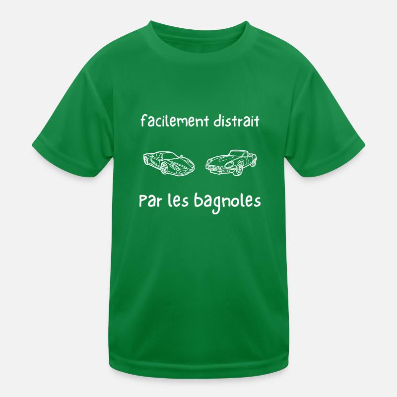 facilement distrait par les bagnoles T-shirt sport Enfant