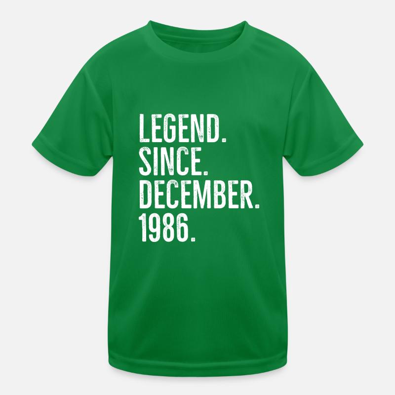 Legende seit Dezember 1986 Kinder Funktions-T-Shirt