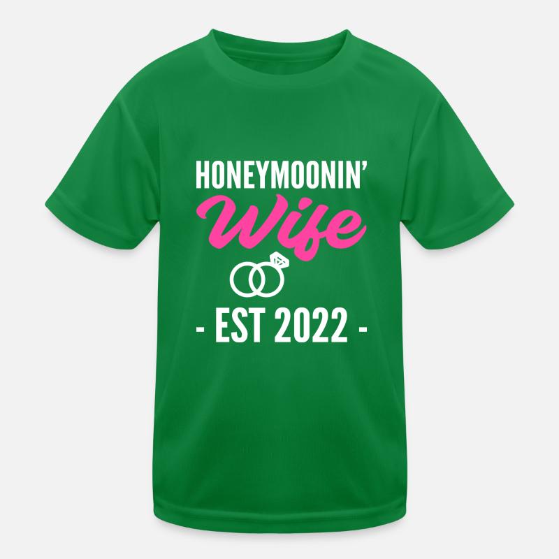 Lune de miel Mme Nouvellement mariée Mme Gift T-shirt sport Enfant