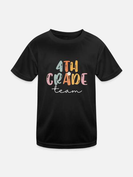Team 4th Grade Squad Elementary School - Kids Functional T-Shirt - black - Front