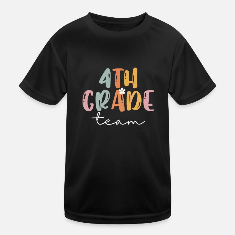 Team 4th Grade Squad Elementary School Kids Functional T-Shirt