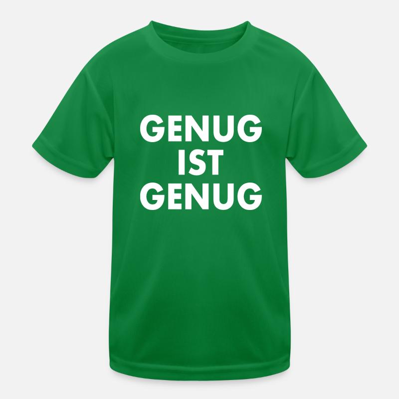Genug ist genug Kinder Funktions-T-Shirt