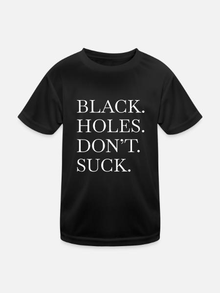 astrophysics astronomy lovers sayings happy - Kids Functional T-Shirt - black - Front