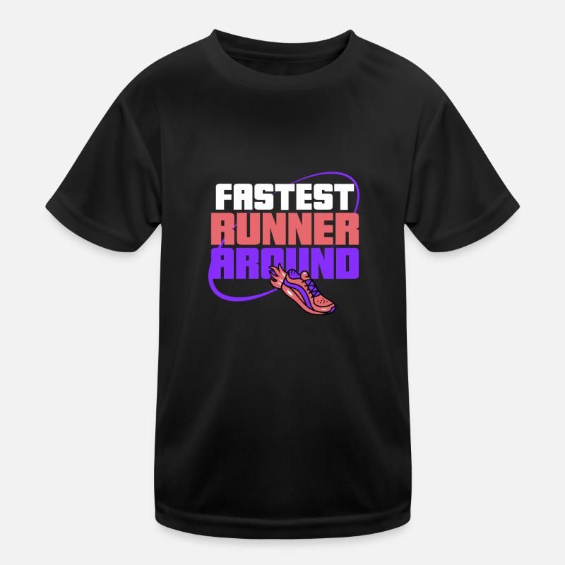 FRStest runner around - Kids Functional T-Shirt - black