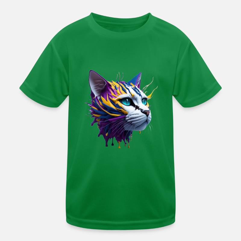 cat lovers, cat 3d ,chat tigré T-shirt sport Enfant
