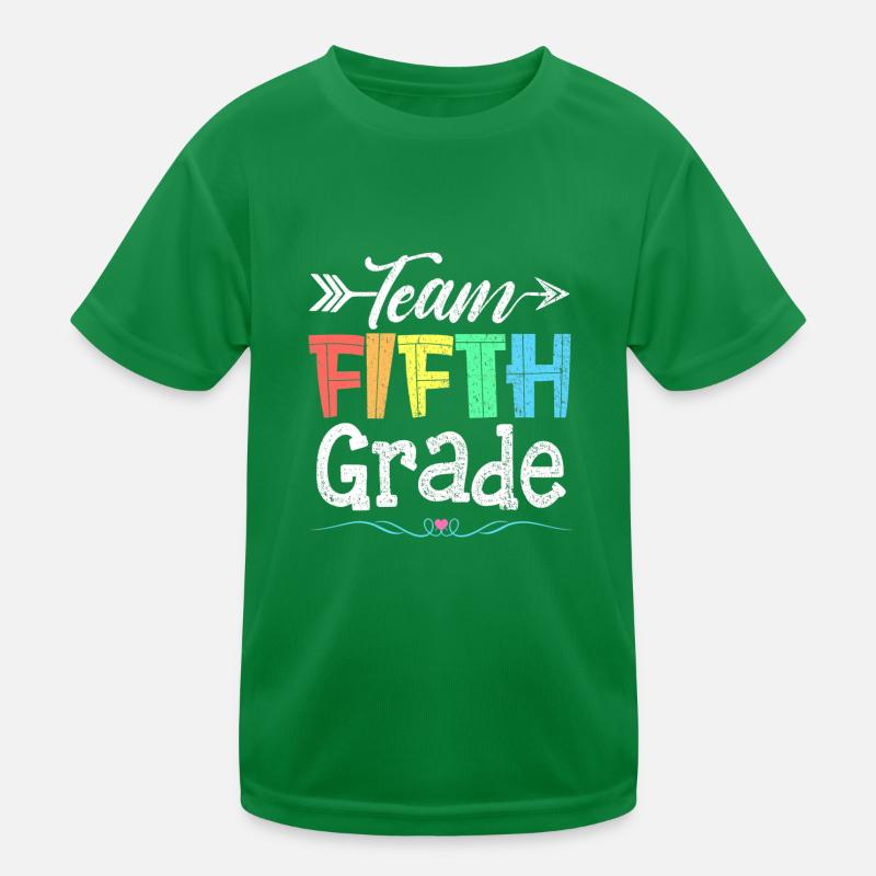 Équipe Élève enseignant de cinquième année Retour à l’école T-shirt sport Enfant