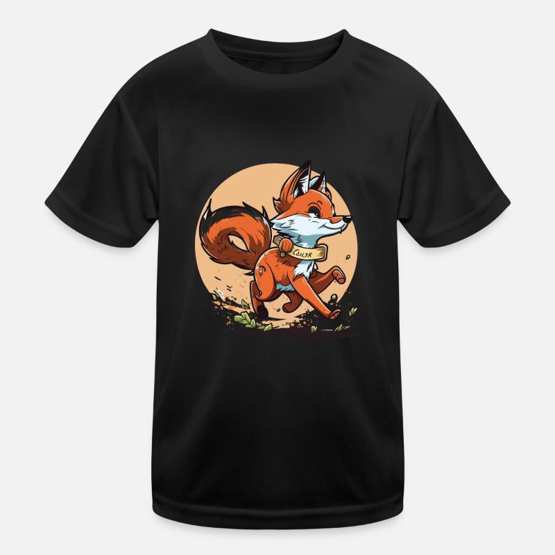 Fuchs-Läufer Kinder Funktions-T-Shirt