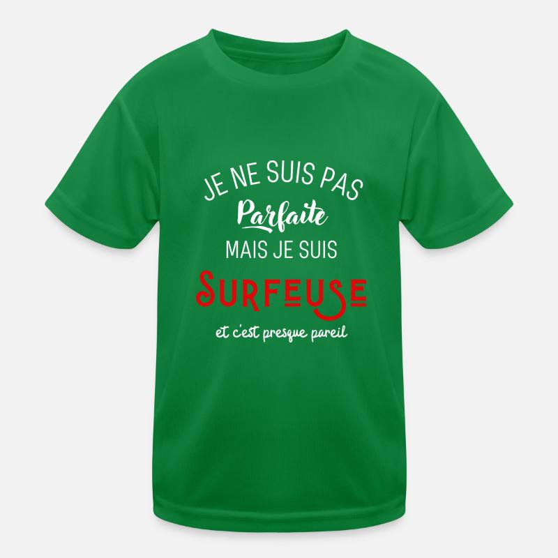 Pas parfaite mais surfeuse T-shirt sport Enfant