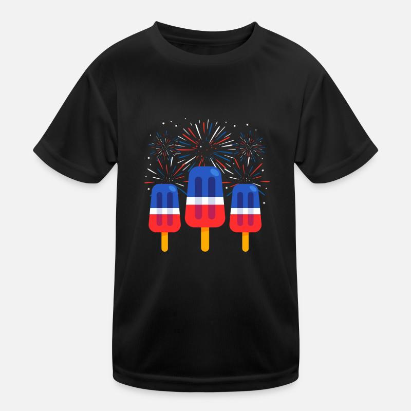 Popsicle Patriotic Kids Functional T-Shirt