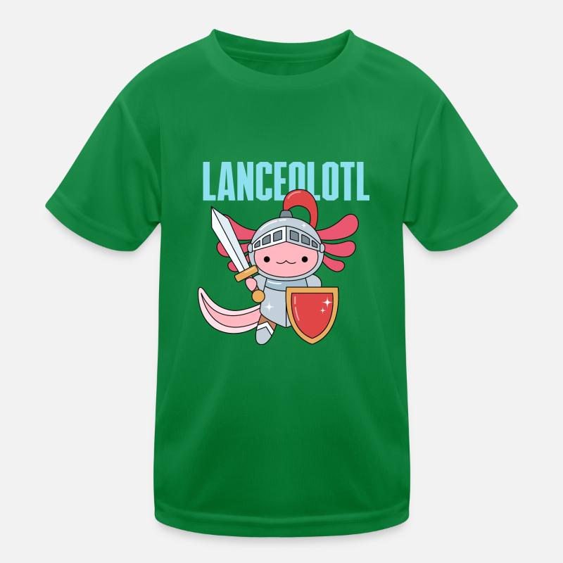 Conception de jeu de mots lancéolotl pour les amateurs d’axolotl T-shirt sport Enfant