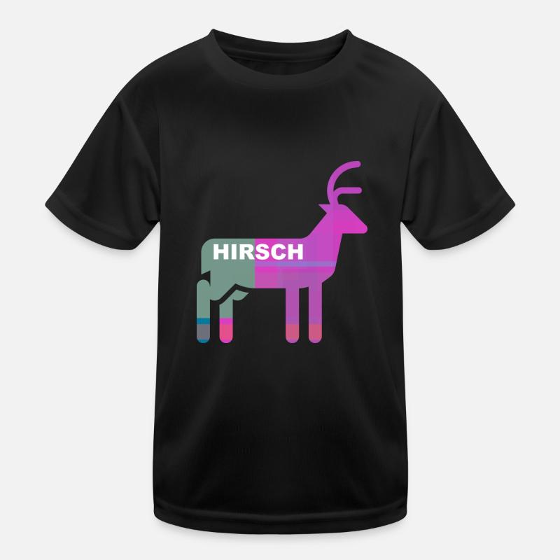 Hirsch Kinder Funktions-T-Shirt