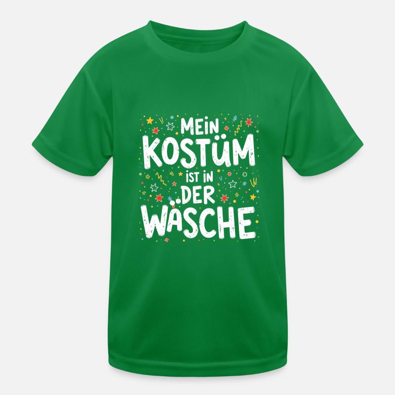 Karneval Kostüm im Wasch Kinder Funktions-T-Shirt