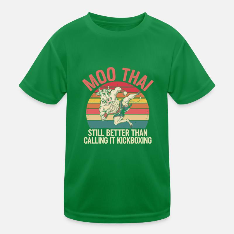 Creative Muay Thai Gift Design Kids Functional T-Shirt