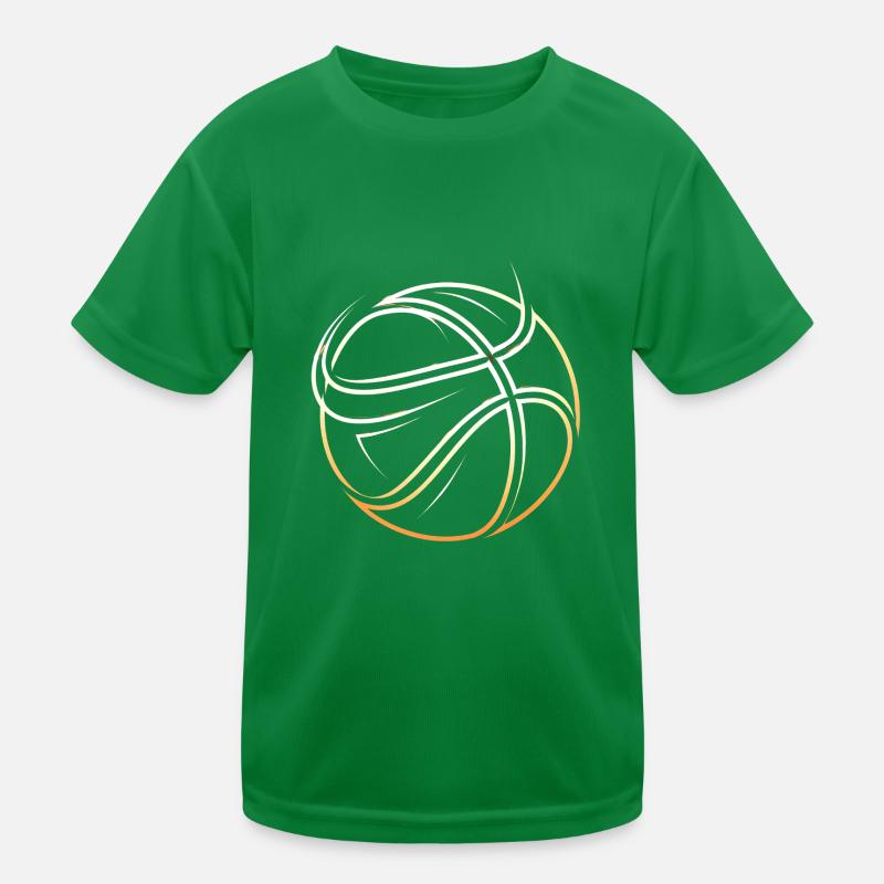 Abstrakter Basketball Kinder Funktions-T-Shirt